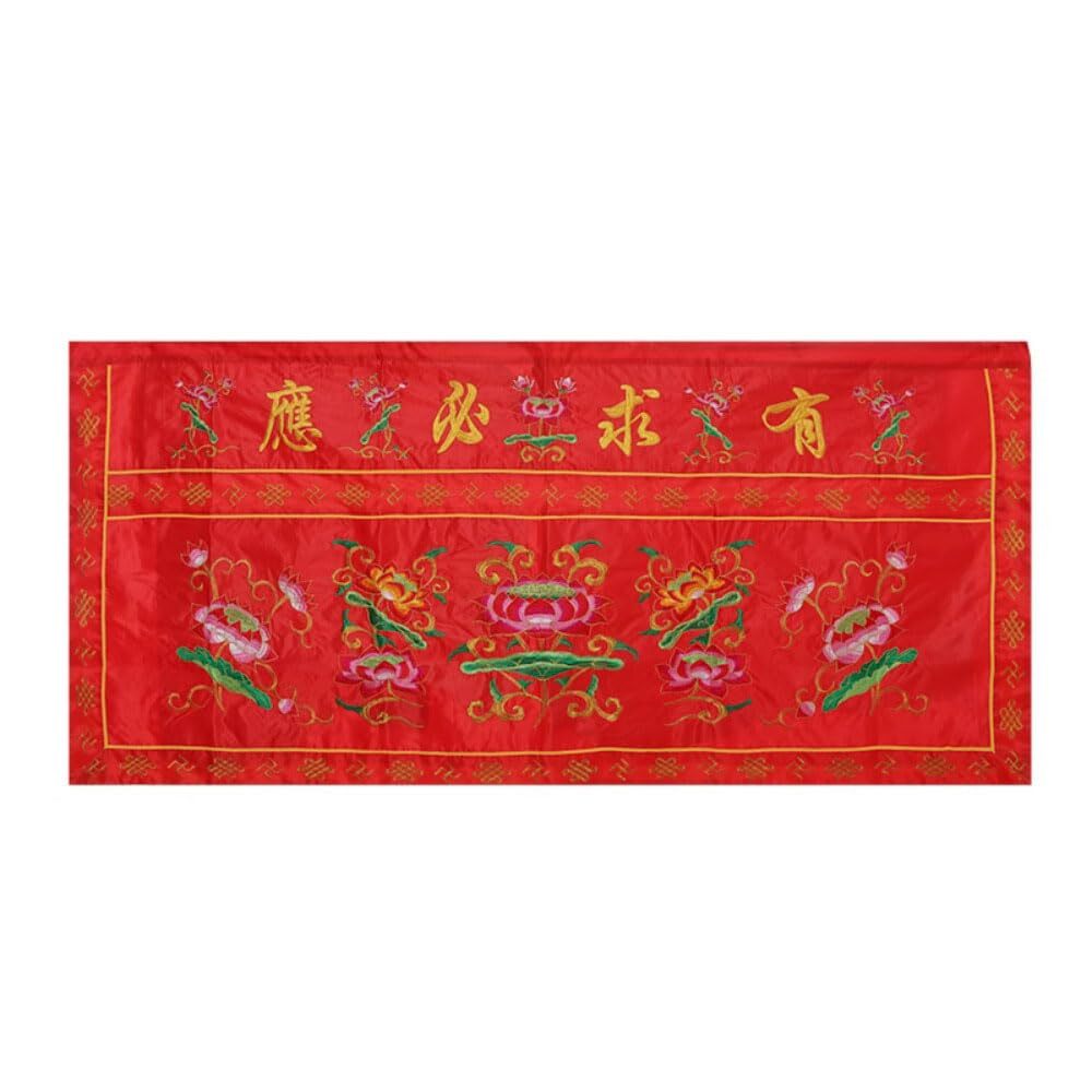 120cm Table Surround Embroidery Buddhist Temple Taoist Embroidery Tablecloth