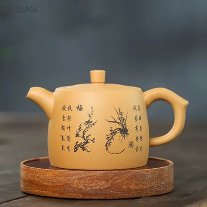 200ml/280ml Yixing Purple Clay Tea Pot Ore Section Kettle Handmade Zisha Teapot