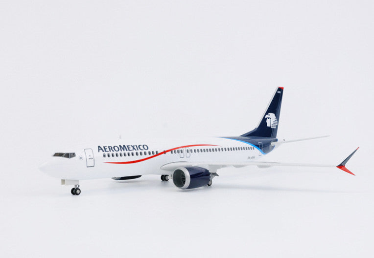 1:85 47CM AEROMEXICO BOEING 737 MAX Passenger Airplane Landing gear Resin Model
