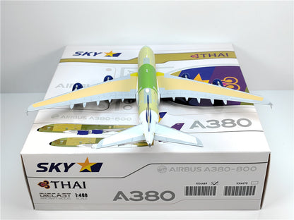 1:400 JC Wings SKY AIRBLUS A380 Passenger Airplane Diecast Aircraft Model