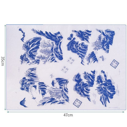 Ceramic Clay Transfer Paper Underglaze Colored Flower Decal Pottery Tool 47x35cm