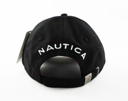 Nautica Hat 100% Cotton Golf Sport Baseball Cap Black Unisex Leisure Adjustable