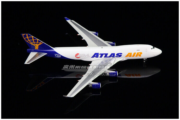 1:400 JC Wings ATLAS AIR BOEING 747-400 Passenger Airplane Diecast Plane Model