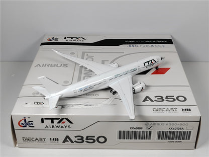 1:400 JC Wings ITA AIRWAYS AIRBUS A350-900 Passenger Airplane Diecast Model