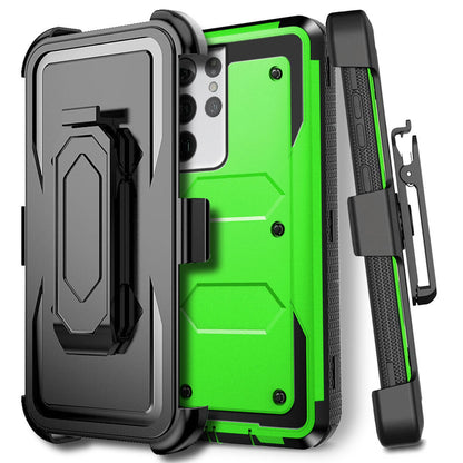 For Samsung Galaxy S21 Ultra/+/FE 5G Case Shockproof Clip Stand Cover Accessory
