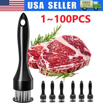 Meat Tenderizer Tool 21Needles Stainless Steel for Tenderizing Kitchen Tool USA
