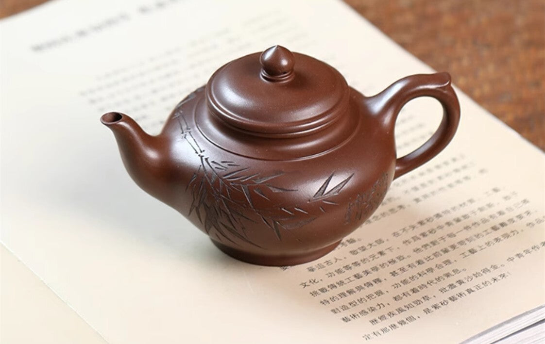 190cc chinese Yixing Handmade Zisha teapot Purple Clay ZhouPan Gongfu Tea Pot