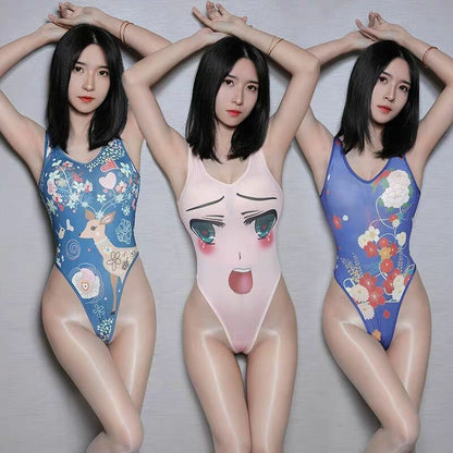 Women Sexy Floral Print One-Piece Bikini Swimwear Bathing Swimsuit Playsuits New
