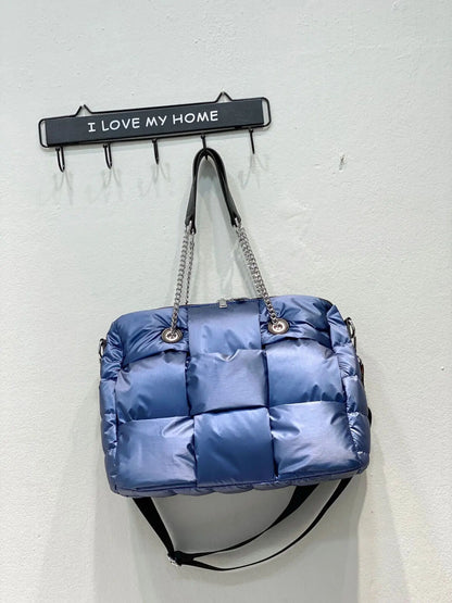 Handbags Quilted Women Shoulder Bags Down Crossbody Bag Winter Purse