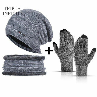 Winter Hat Beanies Knitted Warm Suit Skiing Cycling Beanie Soft Bonnet Baggy Cap