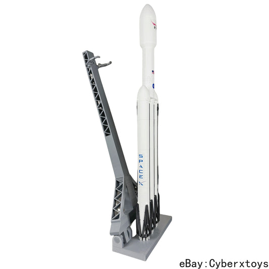 1:144 NASA SpaceX Falcon Heavy F9 Strong back Rocket Model Set Foldable Leg