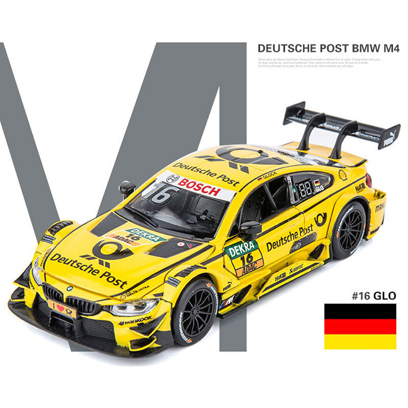 1/32 Scale BMW M4 DTM Racing Car Diecast Model Car Toy Vehicle for Kids Gifts