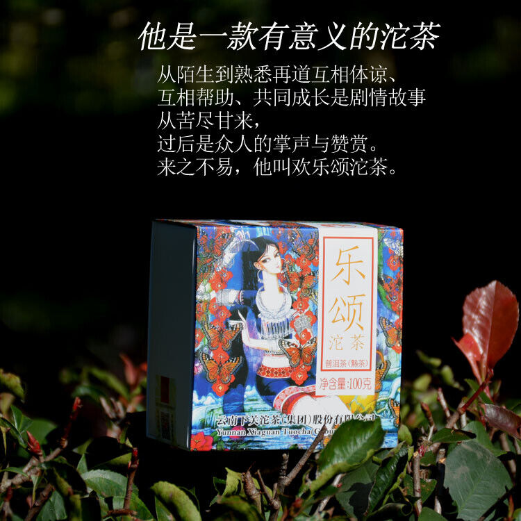Le Song * 2016 XiaGuan Tuocha Boxed Bowl 100g YunNan Organic Pu'er Puer Ripe Tea