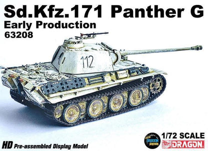 1/72 Dragon Sd.kfz.171 Panther An Early Version Panther G Type Tank 63208 Model