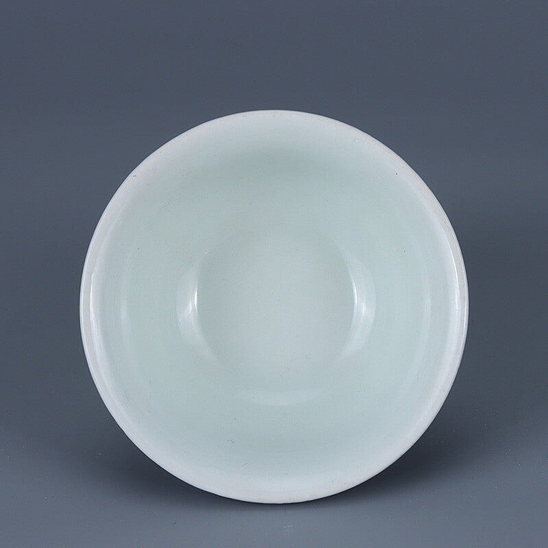 11cm Chinese Jingdezhen Antique Porcelain Glaze Tea Bowl Kung Fu Tea Set Decor