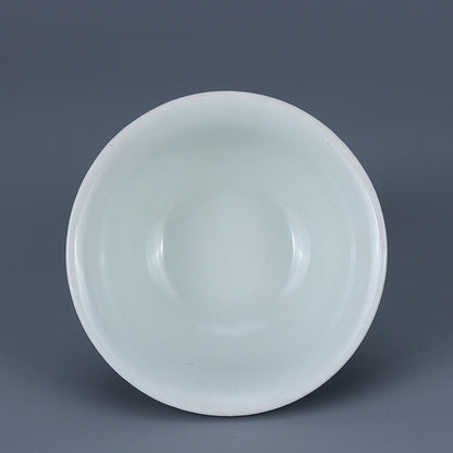 11cm Chinese Jingdezhen Antique Porcelain Glaze Tea Bowl Kung Fu Tea Set Decor