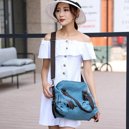 Handbag Crossbody Bag Large Canvas Tote Bag Messenger Shoulder Purse 49*12*35CM