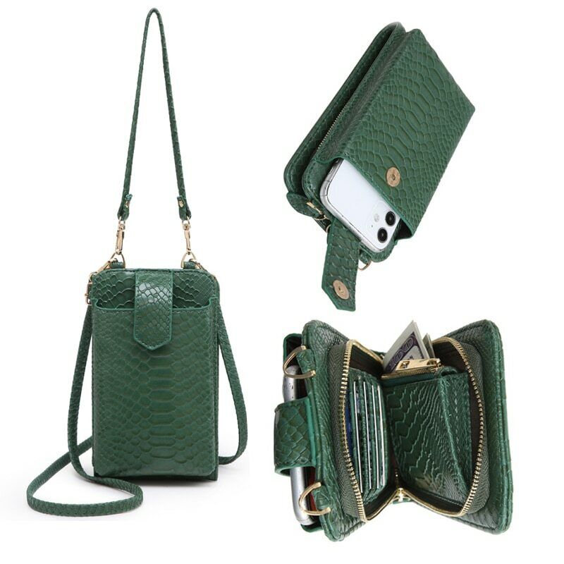 New Crossbody Bag Leather Strap Purse Clutch Bags Phone Bag Mutifunction Wallet
