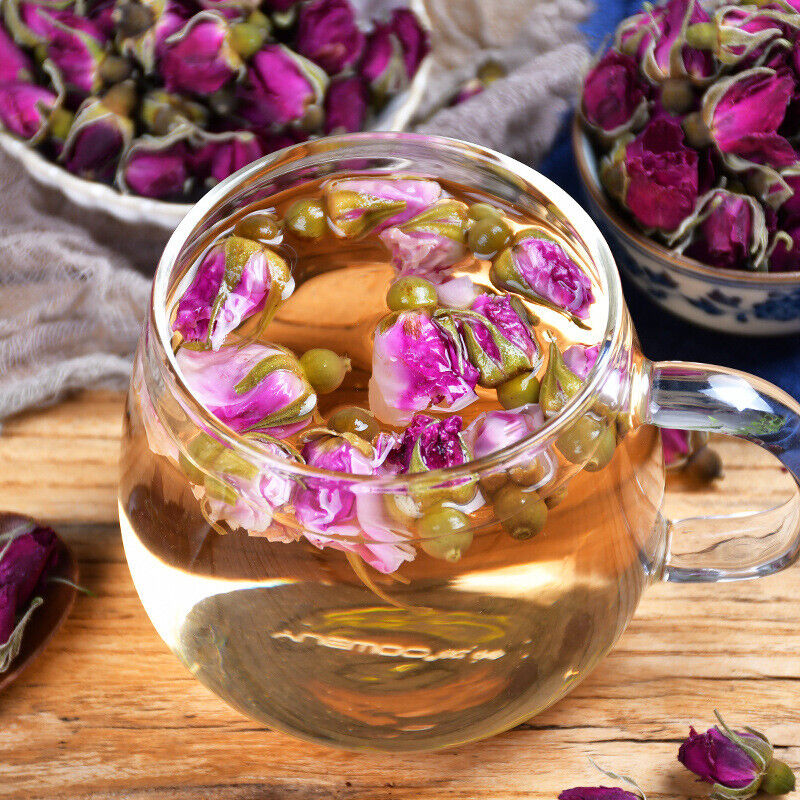 100g Canned Organic Healthy Herbal Flower Tea Rose Tea Ping Yin Mei Gui Cha Tea