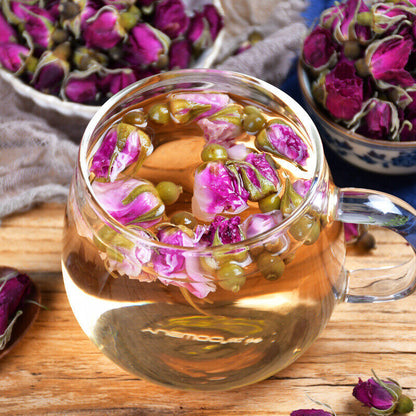 100g Canned Organic Healthy Herbal Flower Tea Rose Tea Ping Yin Mei Gui Cha Tea