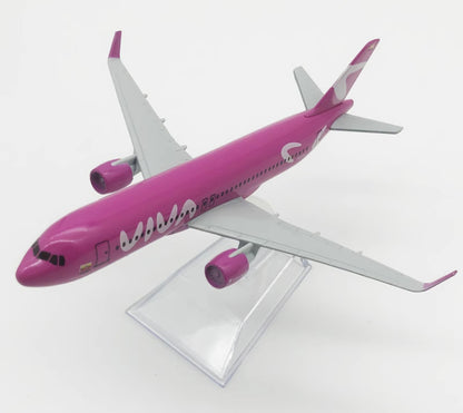 16CM VIVA AIRBUS A320 Passenger Aircraft Plane Aeroplane Diecast Airplane Model