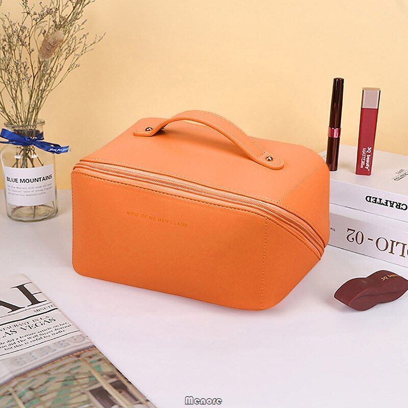 Big Traveling Makeup Bags Synthetic Cosmetic Pouch Toiletry Organizer Waterproof