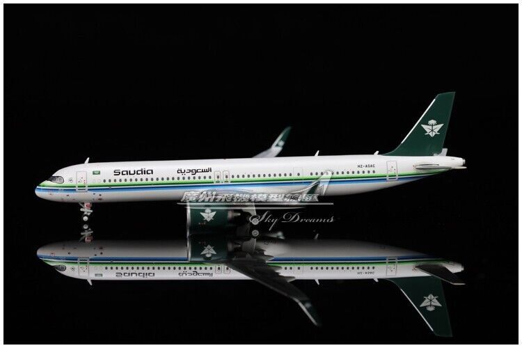1:400 JC Wings Saudia AIRBUS A321NEO Passenger Airplane Diecast Aircraft Model