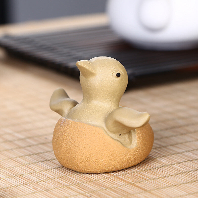 Handicraft Purple Sand Creative Duck Tea Pet Tea Set Sculpture Decoration