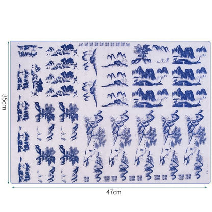 Ceramic Clay Transfer Paper Underglaze Colored Flower Decal Pottery Tool 47x35cm