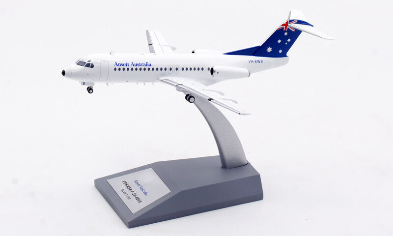1:200 InFlight Ansett Australia Fokker F-28-4000 Passenger Plane Diecast Model