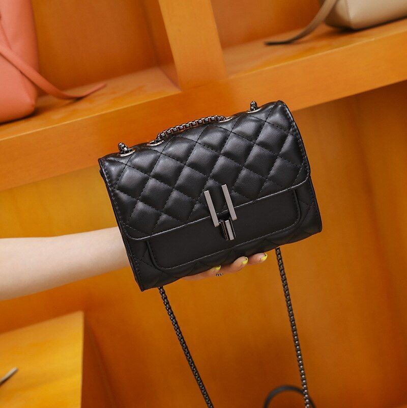 Luxury Bag Leather Chain Crossbody Bag Handbags Shoulder Bag Purse Flap Hasp 1PC