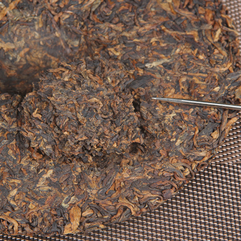 357g Xishuangbanna Spring Tea Yunnan Ripe Puerh Tea Royal Tribute Gold Cake