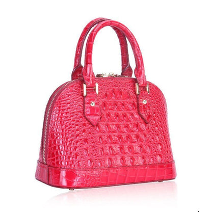 Handbag Leather Shoulder Bags Cowhide Tote Crocodile Pattern Genuine Leather Bag