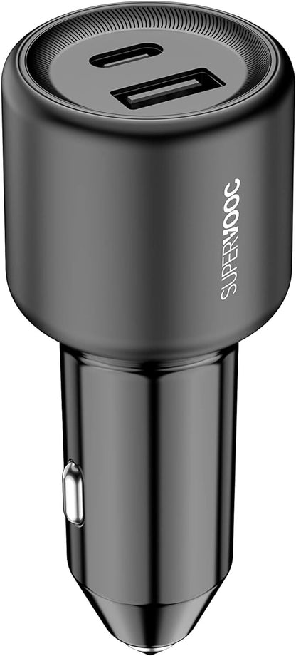 Original OPPO SuperVOOC 80W Super Flash Charge Car Charger (Model: CCB7JACH)