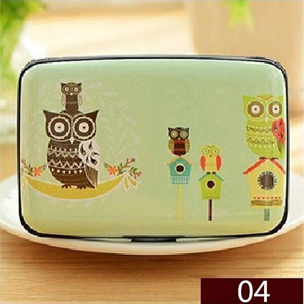 Box Bag Credit ID Card Women's Card Case Holder Card Security Layers Theft Proof