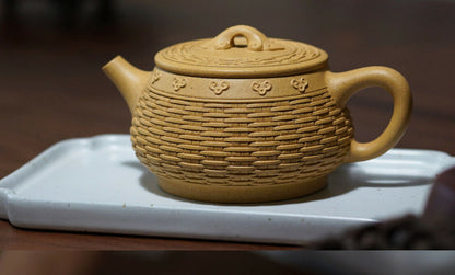 200cc chinese Yixing Handmade Zisha teapot Duan Clay RuYiZhuLou Gongfu Tea Pot