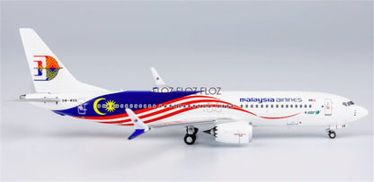 NG Models Malaysia Airlines for Boeing B737 MAX8 9M-MVA 1:400 Aircraft Pre-built