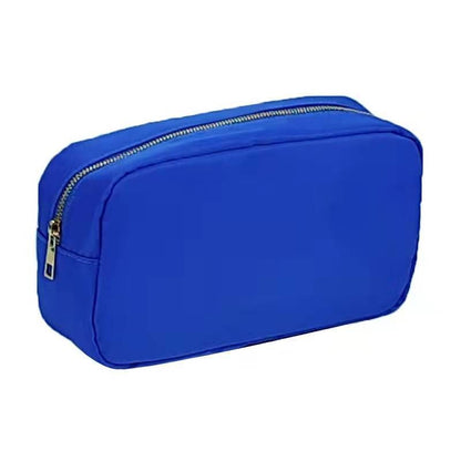 Mini Embroidery Patch Toiletry Pouch Waterproof Storage Nylon Travel Makeup Bag