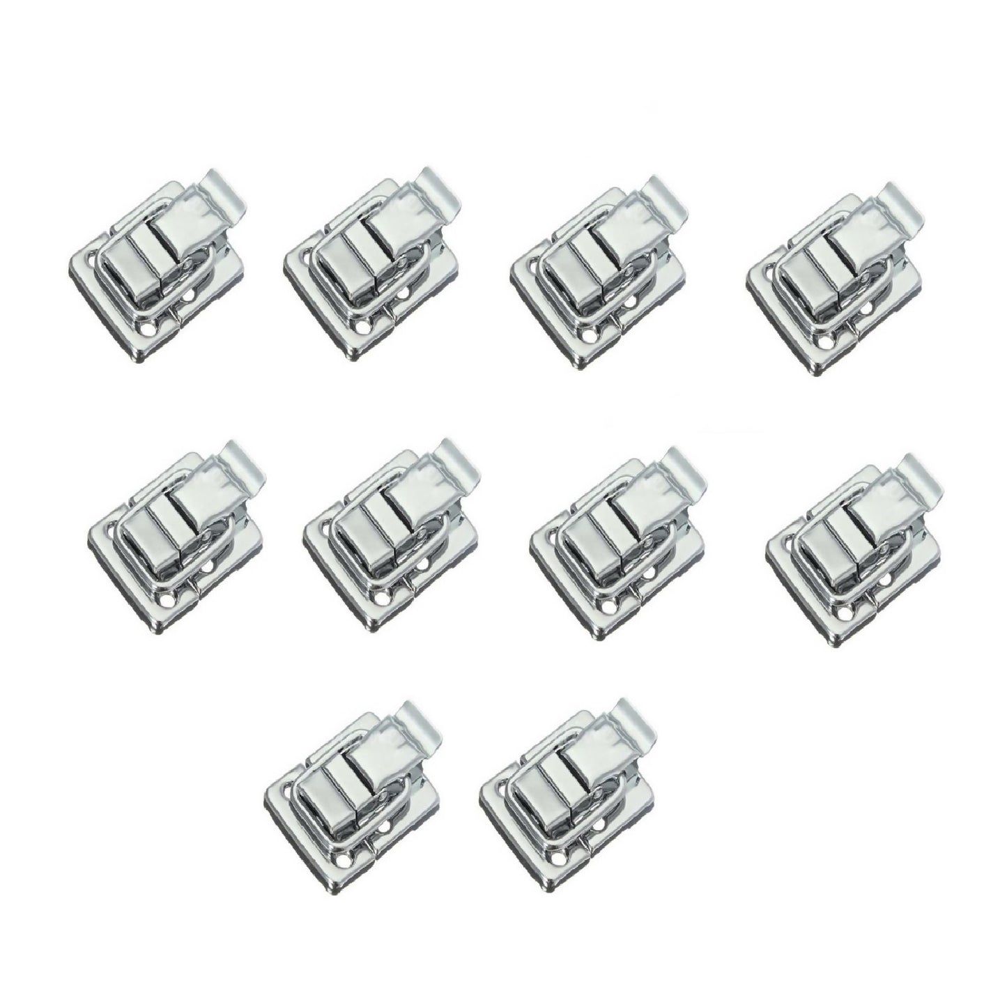 10Pcs Stainless Fastener Toggle Latch Catch Case Suitcase Box Chests Trunk Lock