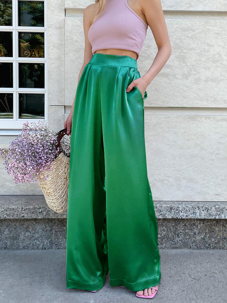 Women Trousers Casual Trousers Baggy Pants Straight Pants Casual Trousers