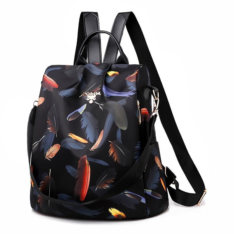 Anti-theft Backpack High Quality Waterproof Oxford Bag 20L Polyester Khaki Blue