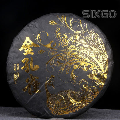 3kg Brown Mountain Pu'er Tea Raw Tea Golden Peacock Tea Menghai Qizi Cake Tea