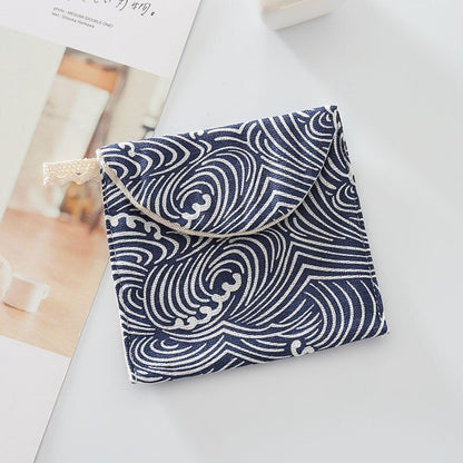 Cosmetic Organizer Sanitary Napkin Storage Bag Coin Card Pad Pouch Cosmetic Bags