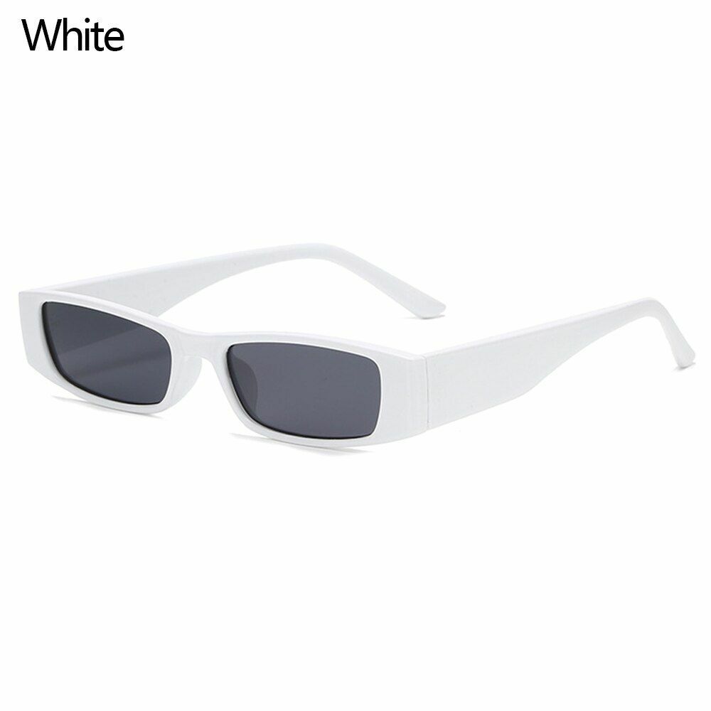 Sunglasses Vintage Retro Small Frame Rectangle Square Narrow Eyewear UV400 26MM