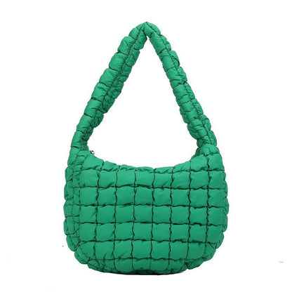 Leisure Personalized Shoulder Bag Pleated Cloud Soft Handbag Large Underarm Bag