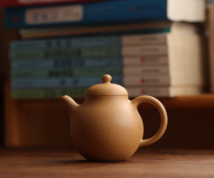 130cc chinese Yixing Handmade Zisha teapot Duan Clay pear Hu Gongfu Tea Pot