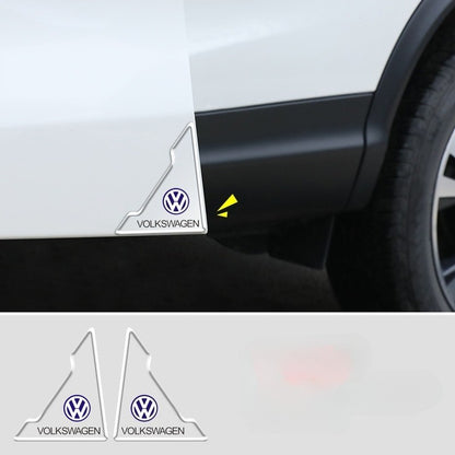 2-piece car door corner anti-collision strip transparent protective tape