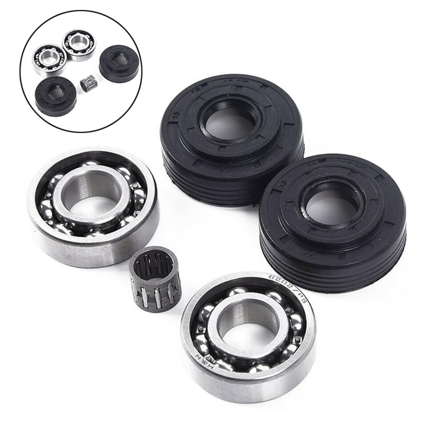 Crankshaft Bearing&Oil Seal For Husqvarna 340 345 350 346 351 353 346XP Chainsaw