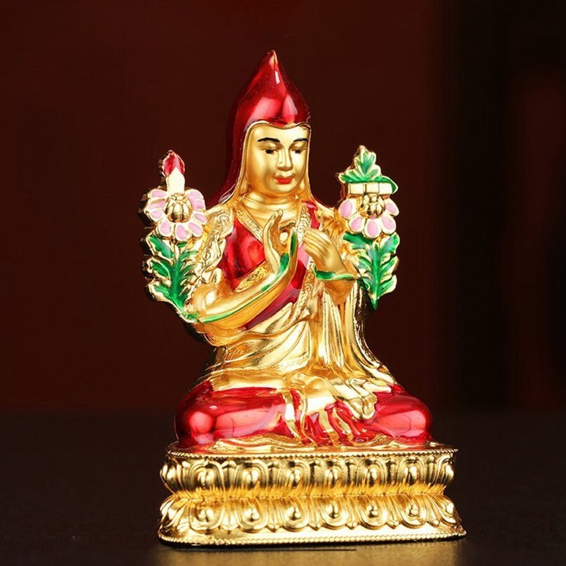 7cm New Omniscience Abdicate Nanga Gyatso Rinpoche Statue Mai Peng