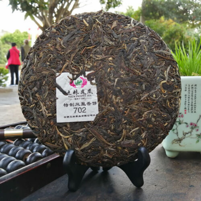 380g Puer Top-grade Feng Huang Xiang Bing 702 Tulin Phoenix Tea Pu Erh